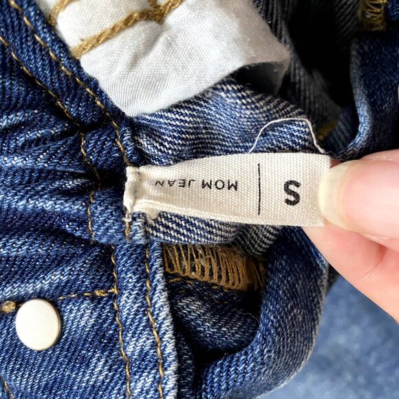 PacSun Seabreak Paperbag Mom Jeans Elastic Waist Rinse Wash Size Small‎ - Picture 7 of 9